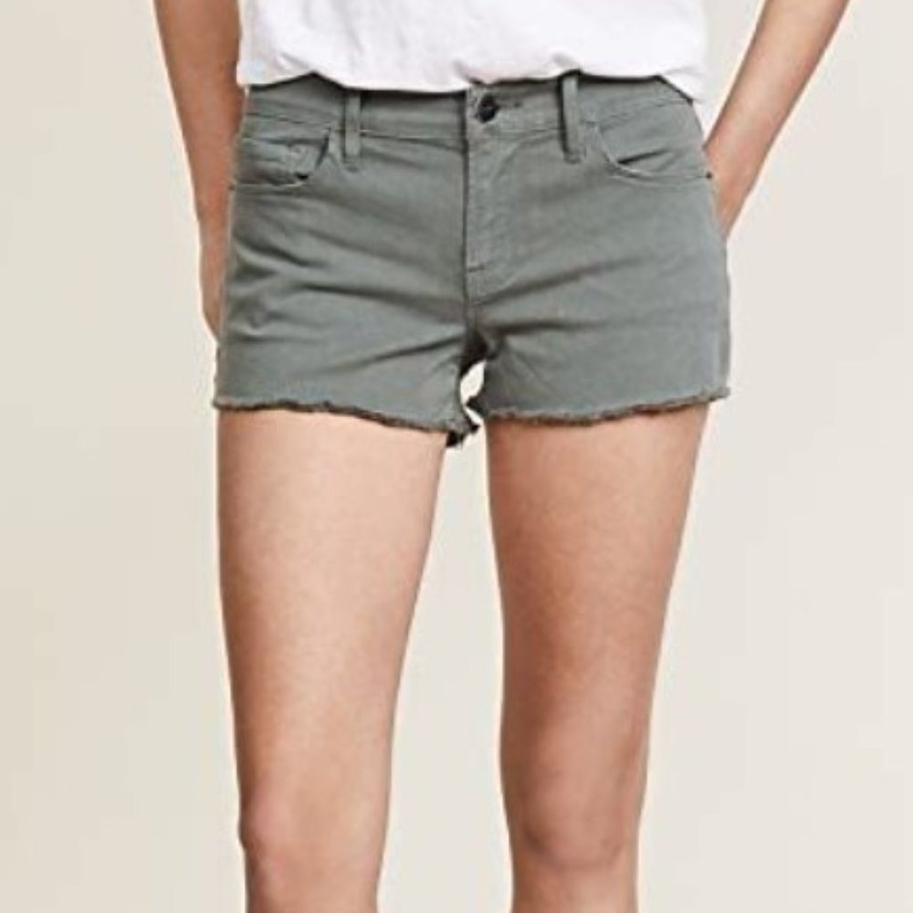 Frame Le Cut Off Shorts, Army Green, Size 28 (Like New)